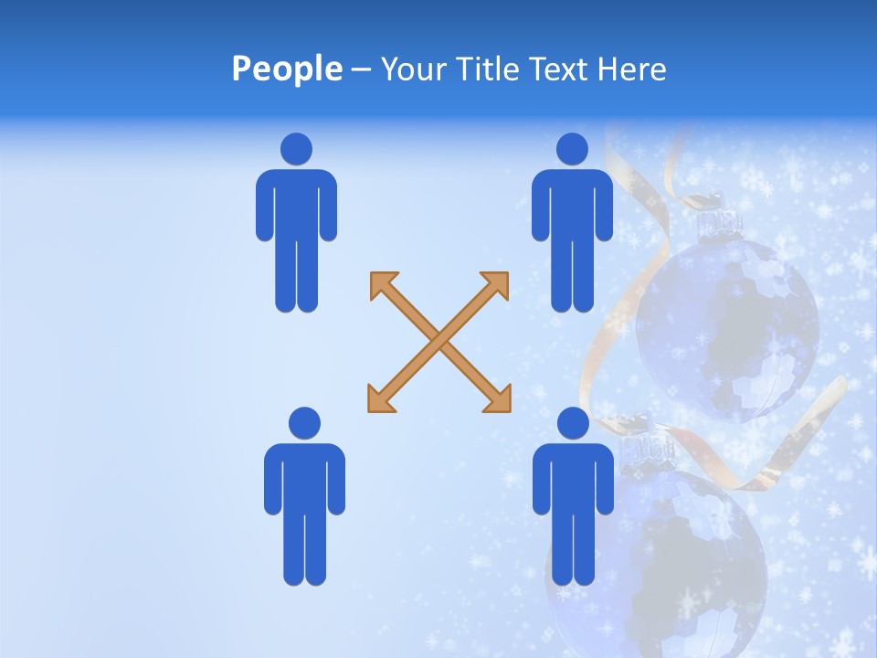 Ribbon Glassy Snow PowerPoint Template