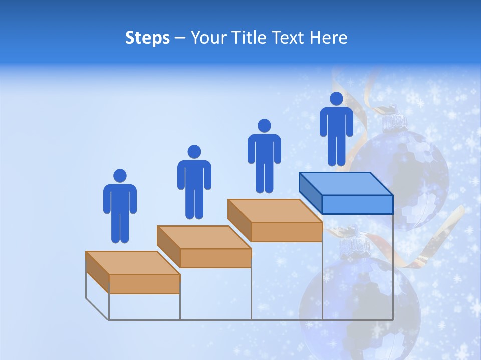Ribbon Glassy Snow PowerPoint Template