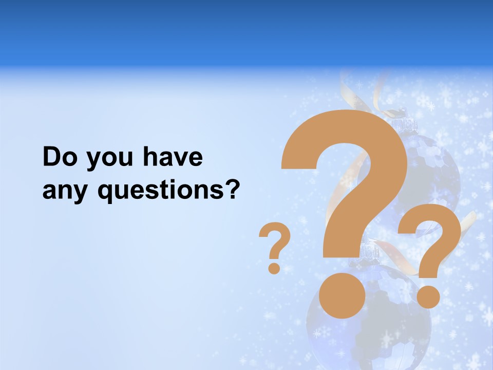 Ribbon Glassy Snow PowerPoint Template