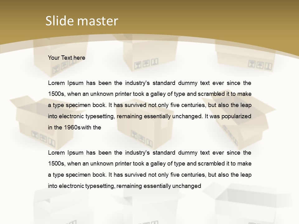 Upward Danger Cardboard PowerPoint Template