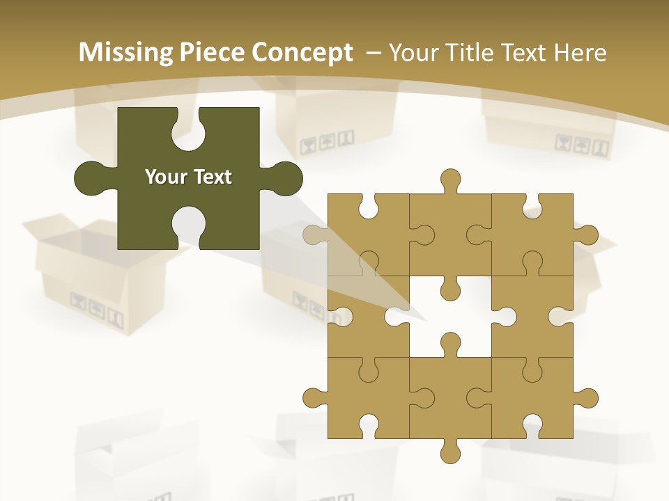 Upward Danger Cardboard PowerPoint Template