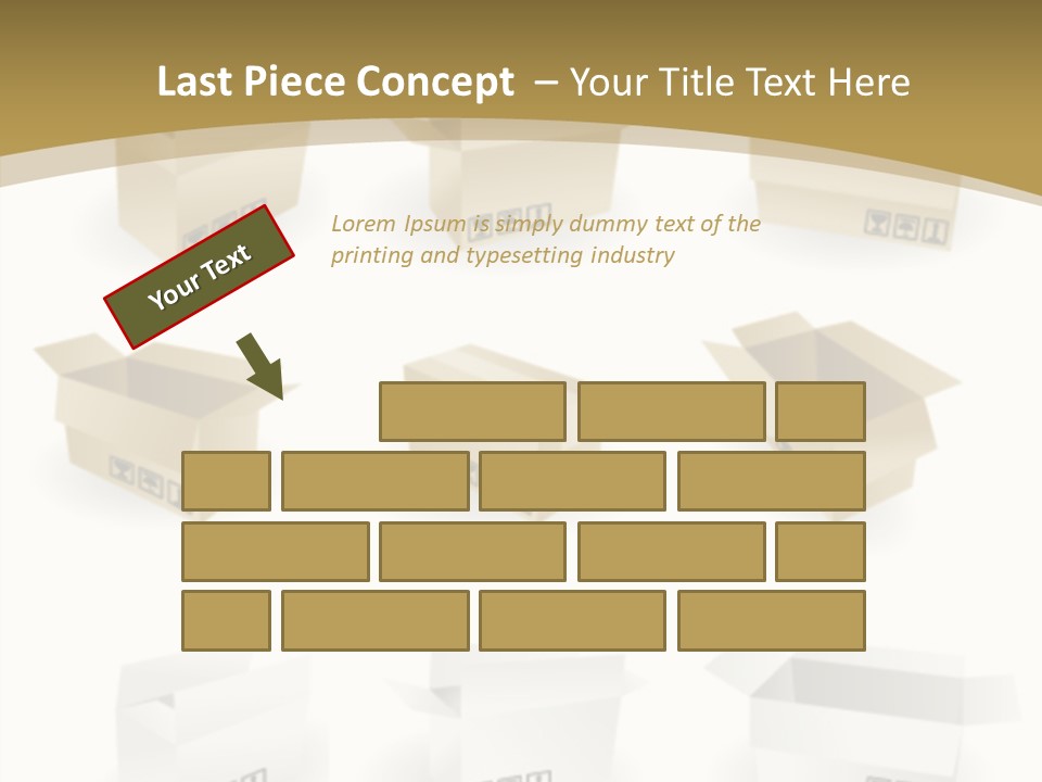 Upward Danger Cardboard PowerPoint Template