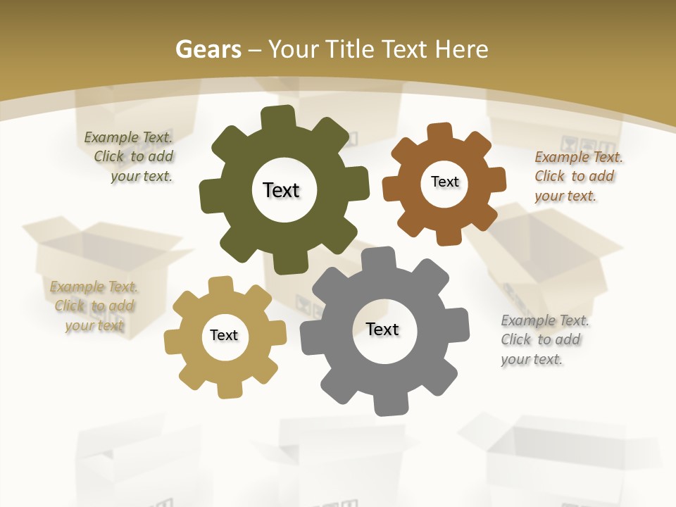 Upward Danger Cardboard PowerPoint Template