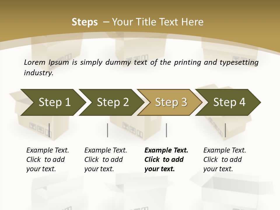 Upward Danger Cardboard PowerPoint Template