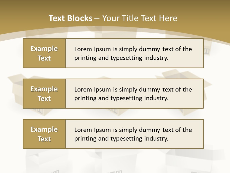 Upward Danger Cardboard PowerPoint Template