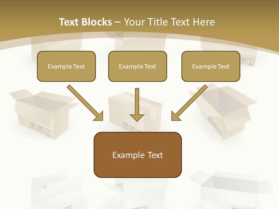 Upward Danger Cardboard PowerPoint Template