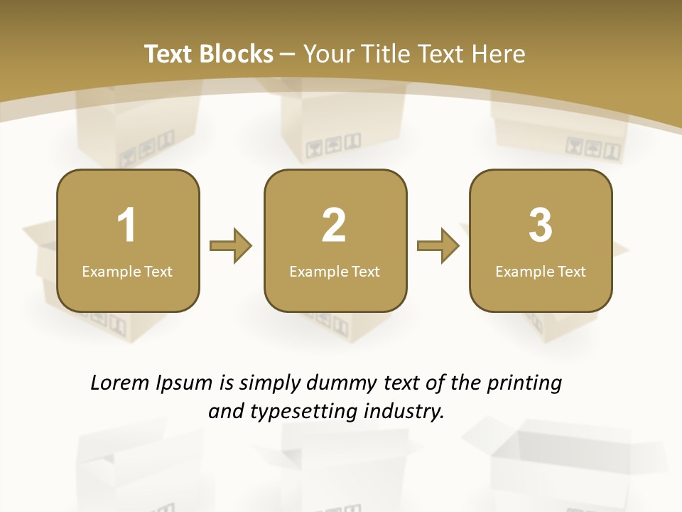 Upward Danger Cardboard PowerPoint Template