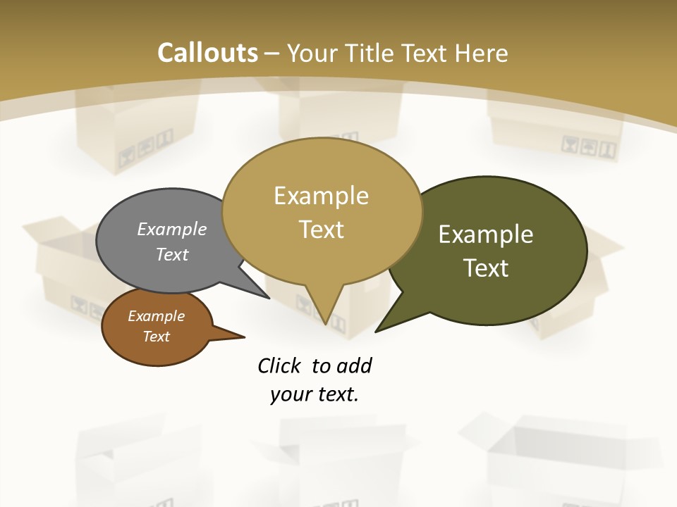 Upward Danger Cardboard PowerPoint Template