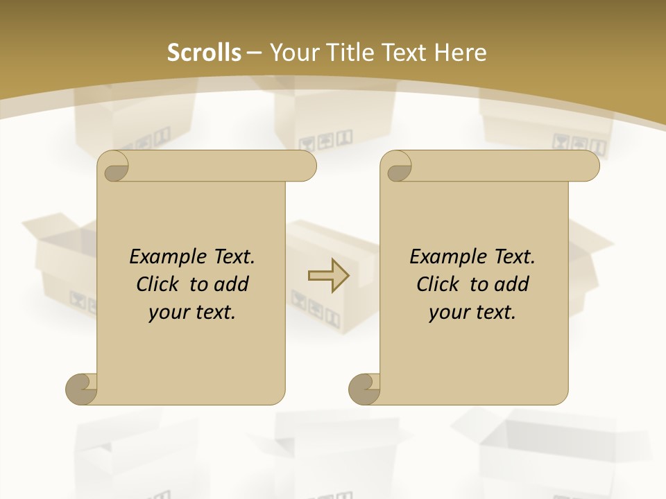 Upward Danger Cardboard PowerPoint Template