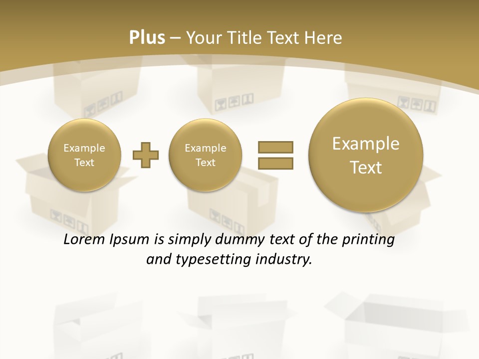 Upward Danger Cardboard PowerPoint Template
