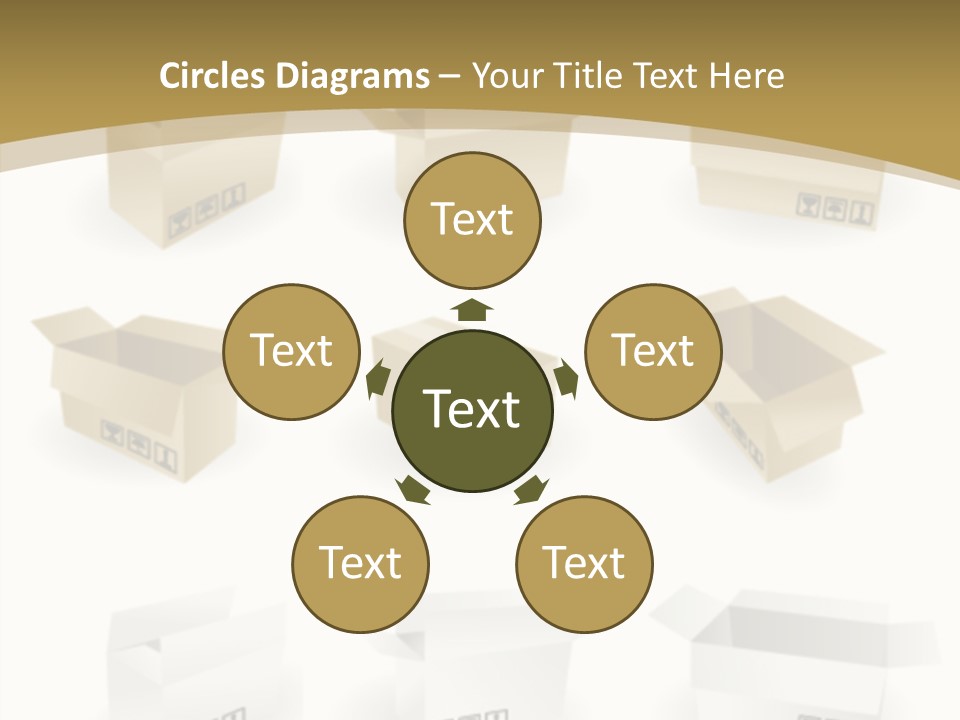 Upward Danger Cardboard PowerPoint Template