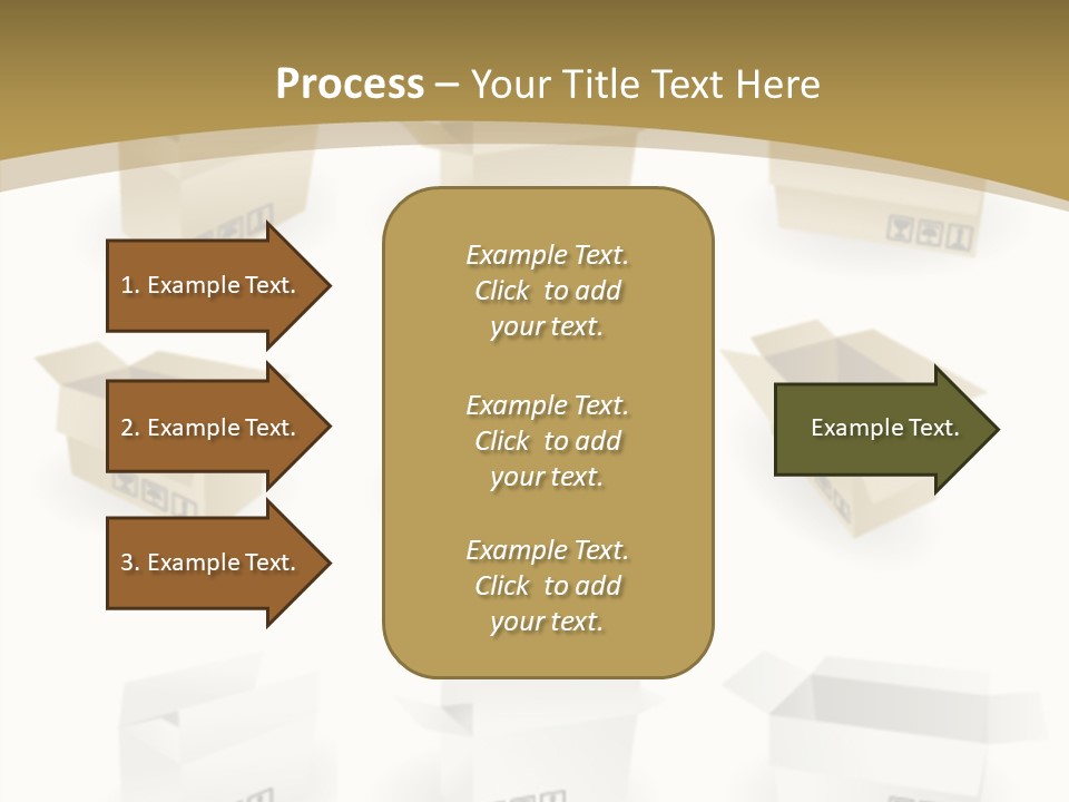 Upward Danger Cardboard PowerPoint Template