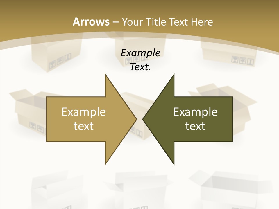 Upward Danger Cardboard PowerPoint Template