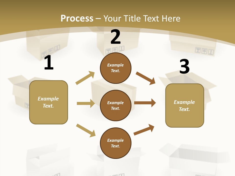 Upward Danger Cardboard PowerPoint Template