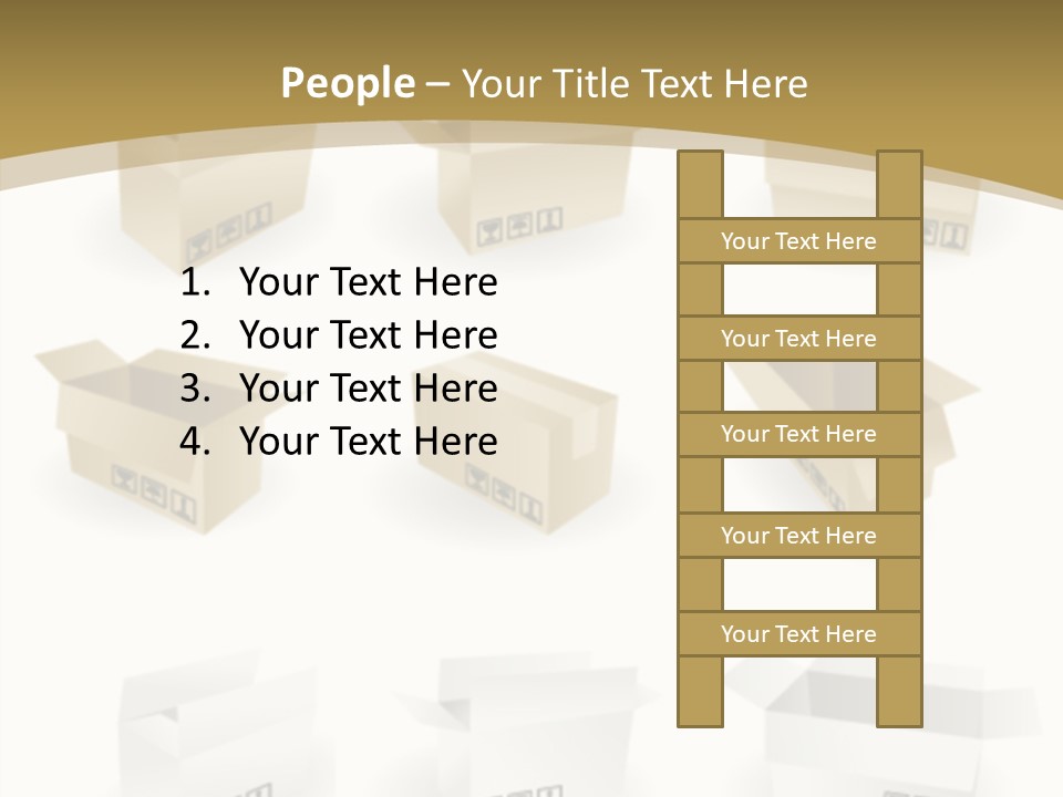 Upward Danger Cardboard PowerPoint Template