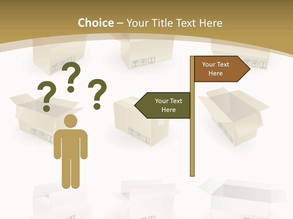 Upward Danger Cardboard PowerPoint Template