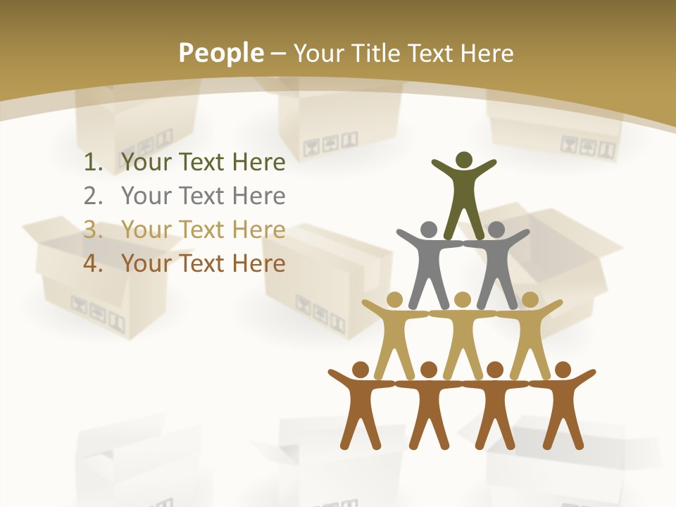 Upward Danger Cardboard PowerPoint Template