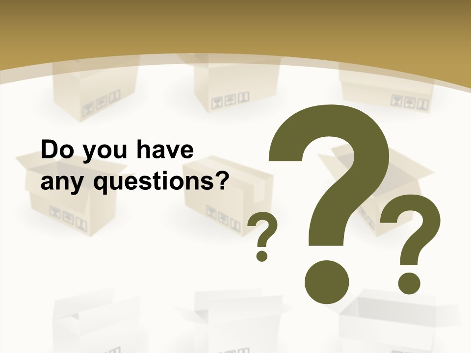 Upward Danger Cardboard PowerPoint Template