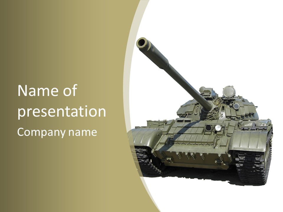 A Tank Is Shown With A White Background PowerPoint Template
