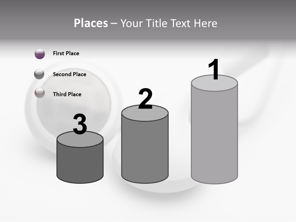 A Pair Of Headphones Sitting On Top Of A Table PowerPoint Template
