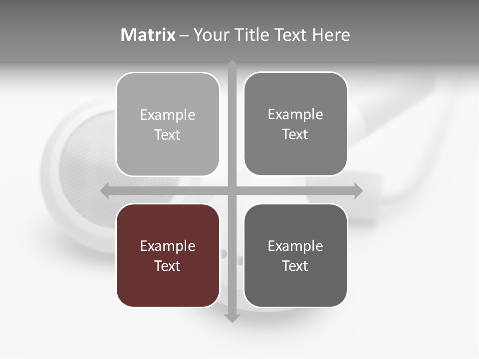 A Pair Of Headphones Sitting On Top Of A Table PowerPoint Template