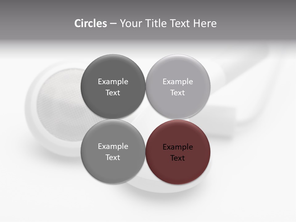 A Pair Of Headphones Sitting On Top Of A Table PowerPoint Template