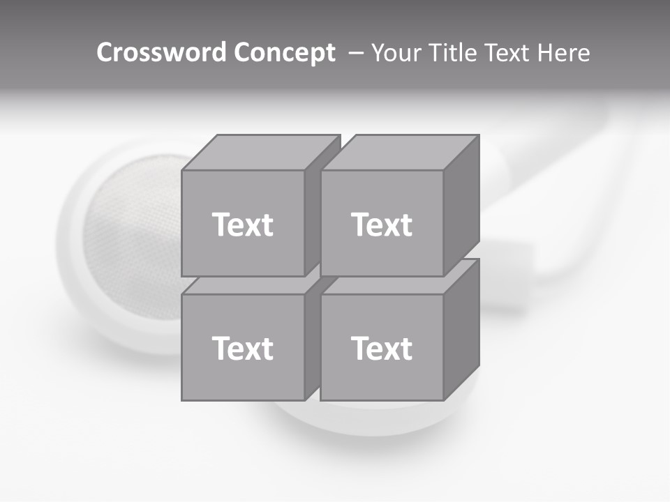 A Pair Of Headphones Sitting On Top Of A Table PowerPoint Template