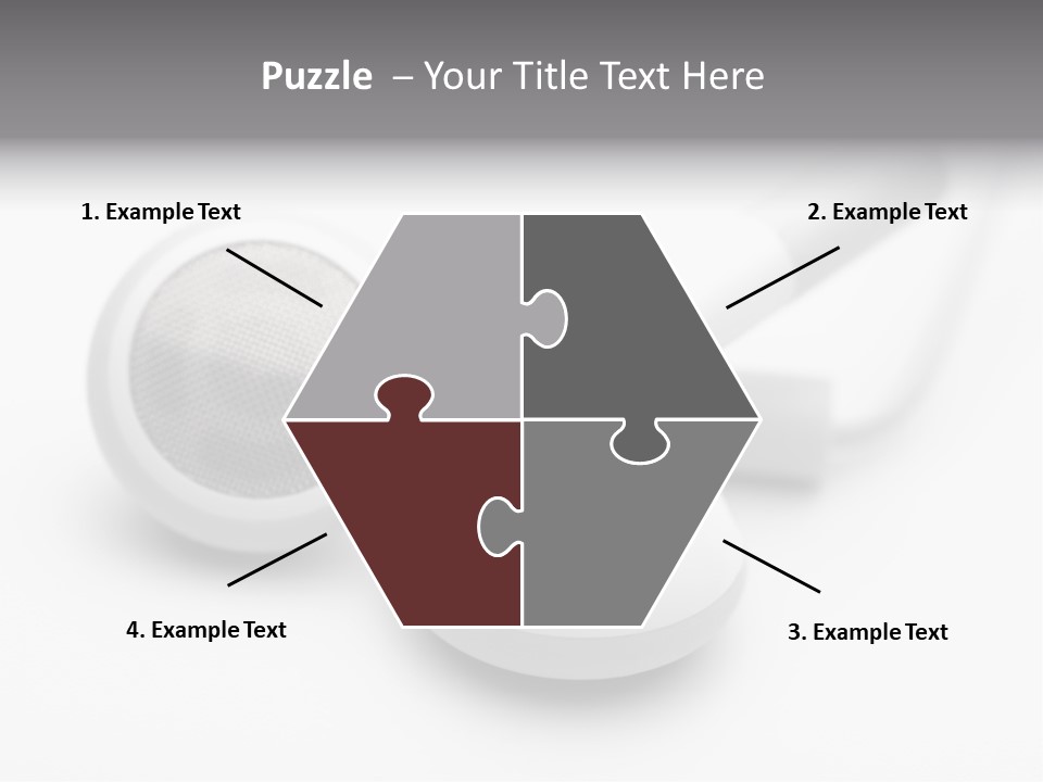 A Pair Of Headphones Sitting On Top Of A Table PowerPoint Template