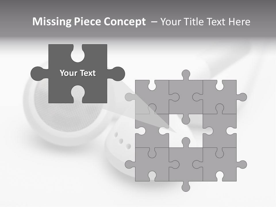 A Pair Of Headphones Sitting On Top Of A Table PowerPoint Template