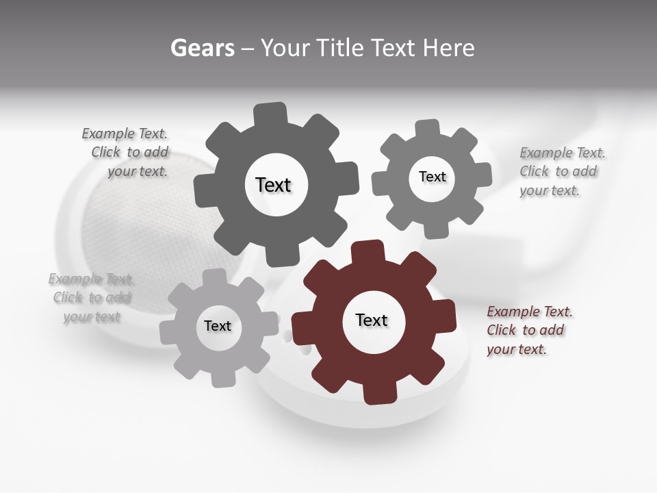 A Pair Of Headphones Sitting On Top Of A Table PowerPoint Template
