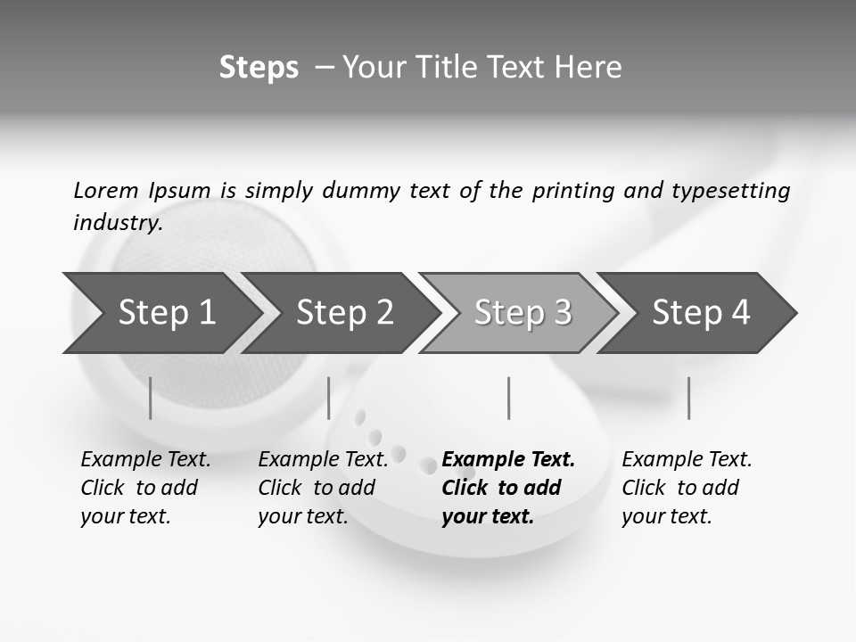 A Pair Of Headphones Sitting On Top Of A Table PowerPoint Template