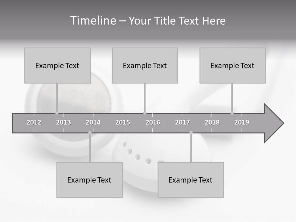 A Pair Of Headphones Sitting On Top Of A Table PowerPoint Template