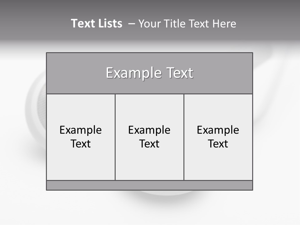 A Pair Of Headphones Sitting On Top Of A Table PowerPoint Template