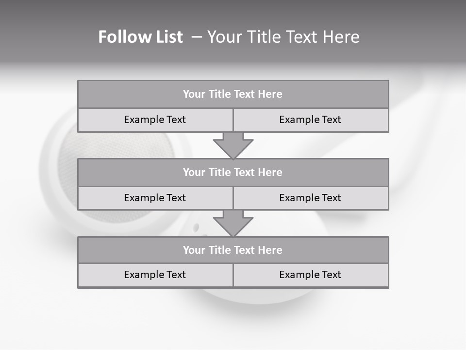 A Pair Of Headphones Sitting On Top Of A Table PowerPoint Template