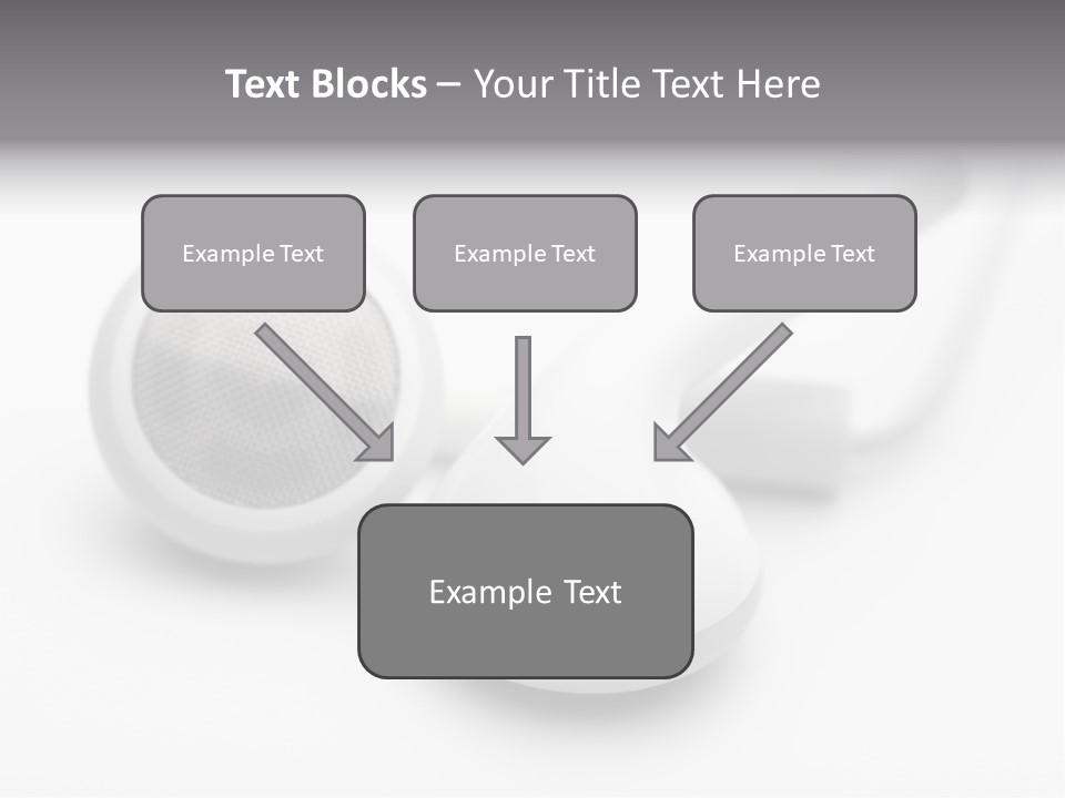 A Pair Of Headphones Sitting On Top Of A Table PowerPoint Template