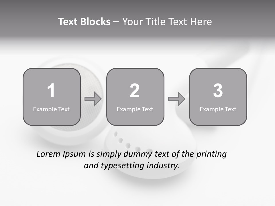 A Pair Of Headphones Sitting On Top Of A Table PowerPoint Template