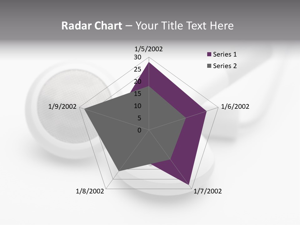 A Pair Of Headphones Sitting On Top Of A Table PowerPoint Template