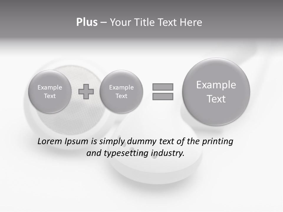 A Pair Of Headphones Sitting On Top Of A Table PowerPoint Template