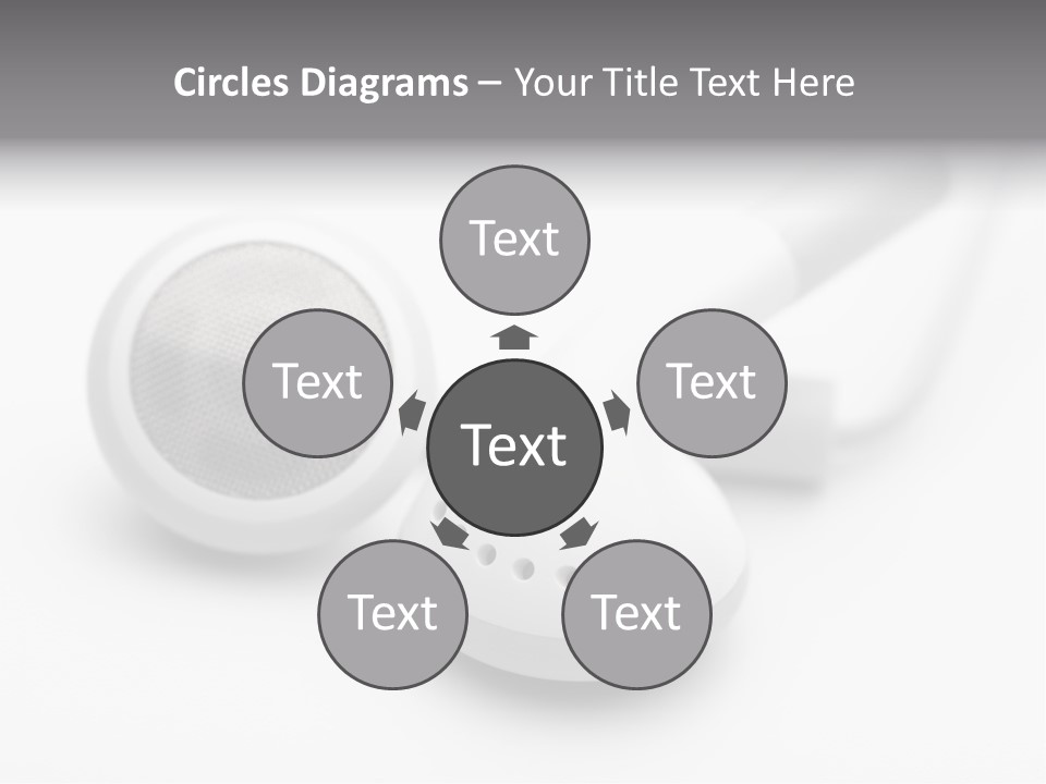 A Pair Of Headphones Sitting On Top Of A Table PowerPoint Template