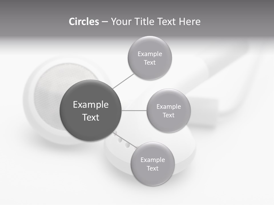 A Pair Of Headphones Sitting On Top Of A Table PowerPoint Template