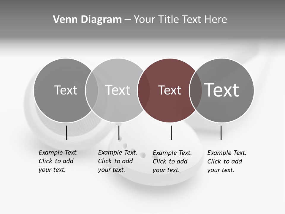 A Pair Of Headphones Sitting On Top Of A Table PowerPoint Template
