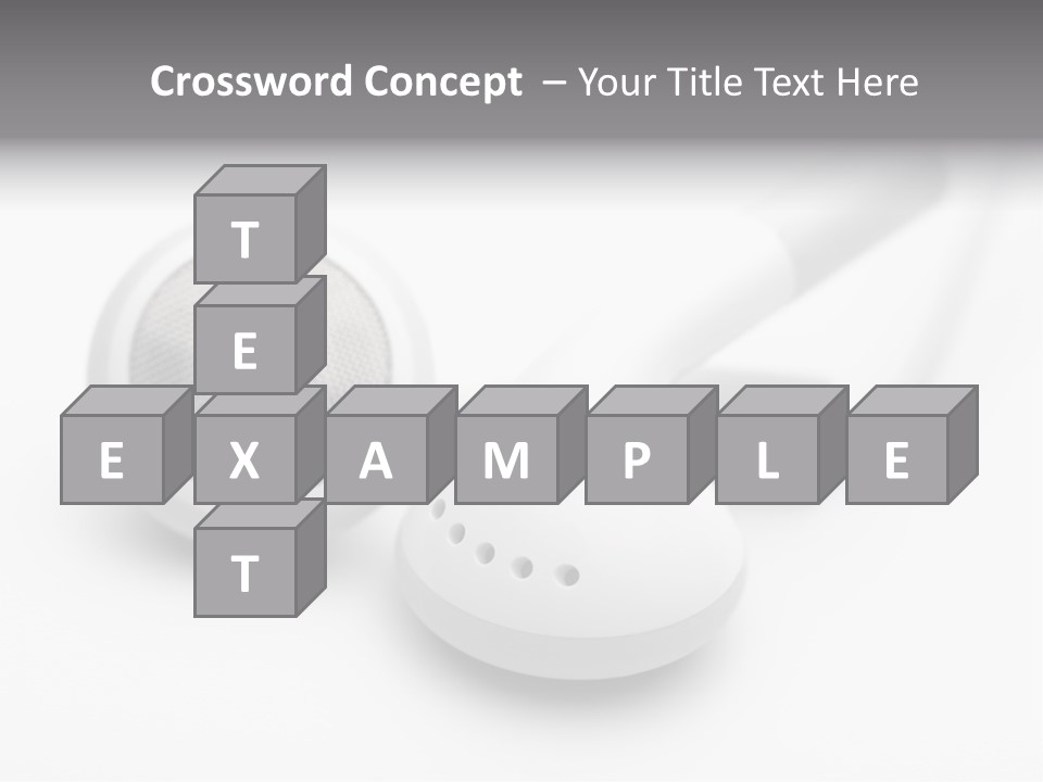 A Pair Of Headphones Sitting On Top Of A Table PowerPoint Template