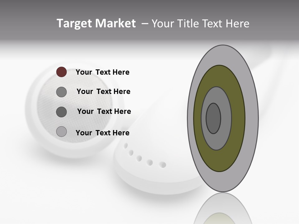 A Pair Of Headphones Sitting On Top Of A Table PowerPoint Template