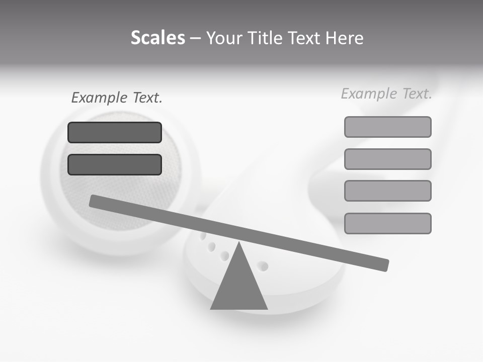 A Pair Of Headphones Sitting On Top Of A Table PowerPoint Template