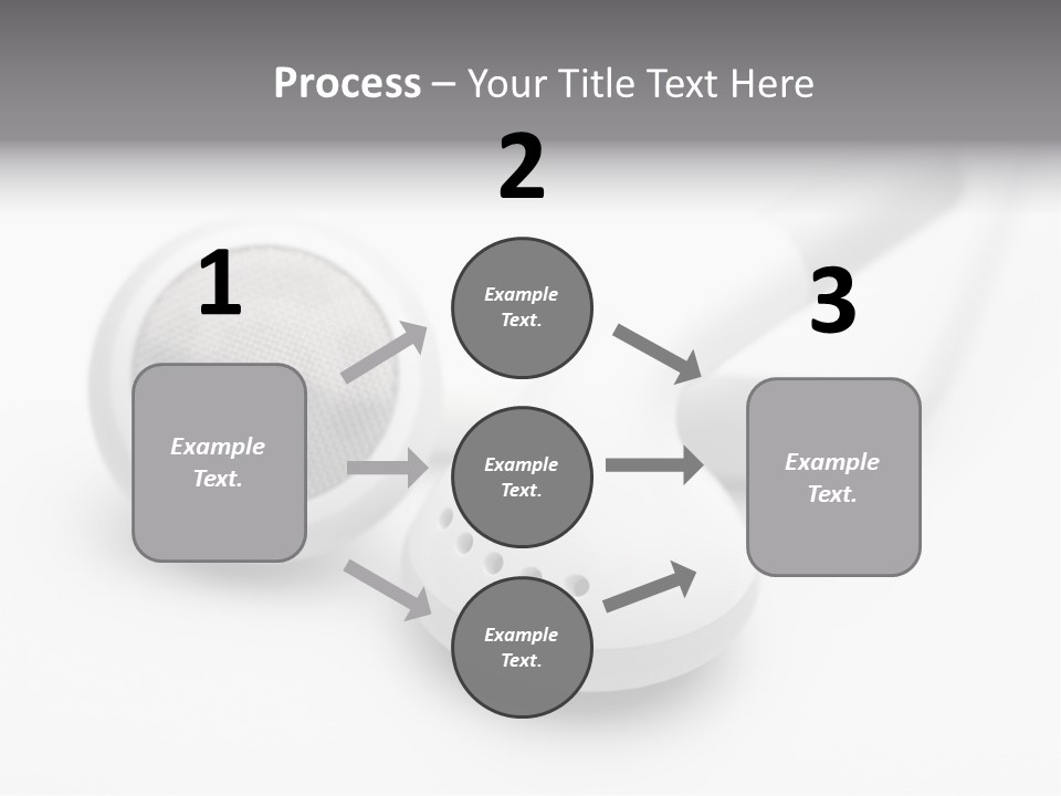 A Pair Of Headphones Sitting On Top Of A Table PowerPoint Template