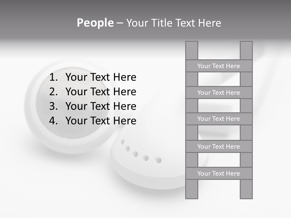 A Pair Of Headphones Sitting On Top Of A Table PowerPoint Template