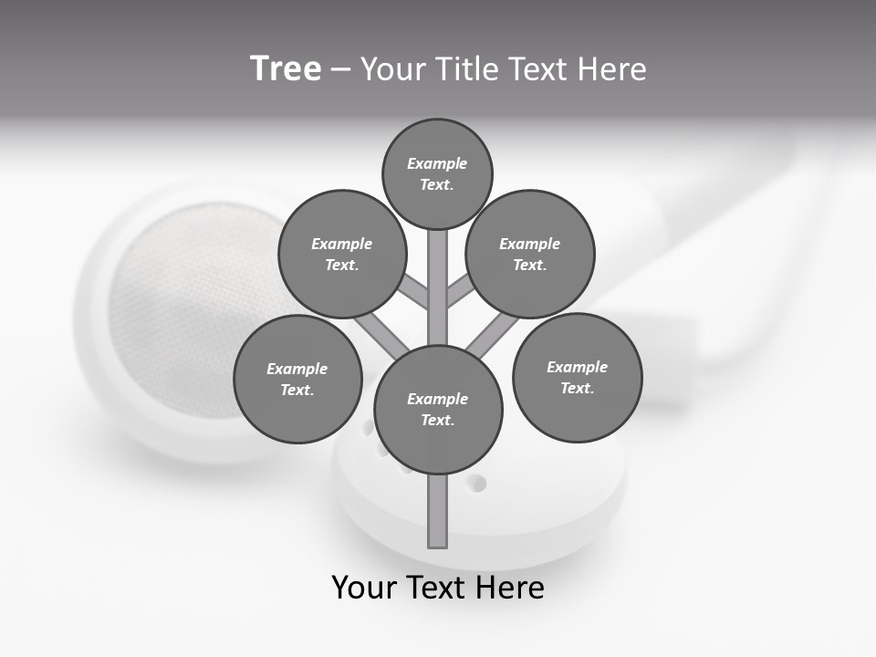 A Pair Of Headphones Sitting On Top Of A Table PowerPoint Template