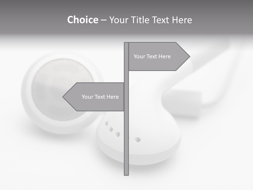 A Pair Of Headphones Sitting On Top Of A Table PowerPoint Template