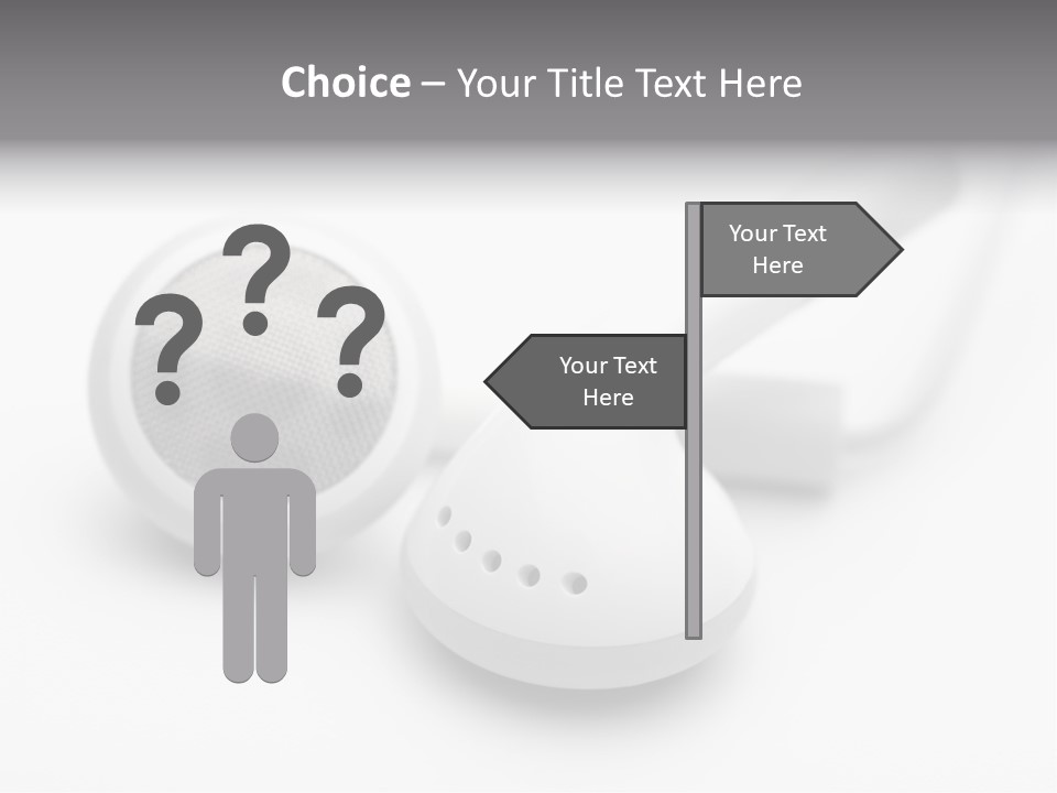 A Pair Of Headphones Sitting On Top Of A Table PowerPoint Template