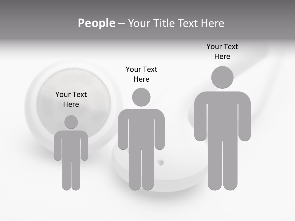 A Pair Of Headphones Sitting On Top Of A Table PowerPoint Template